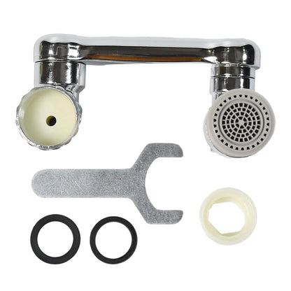 Rotating faucet sprayer head