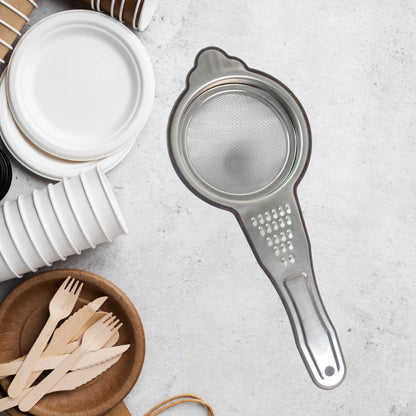 Heavy-Duty Stainless Steel Fine Mesh Tea Strainer (1 Pc)