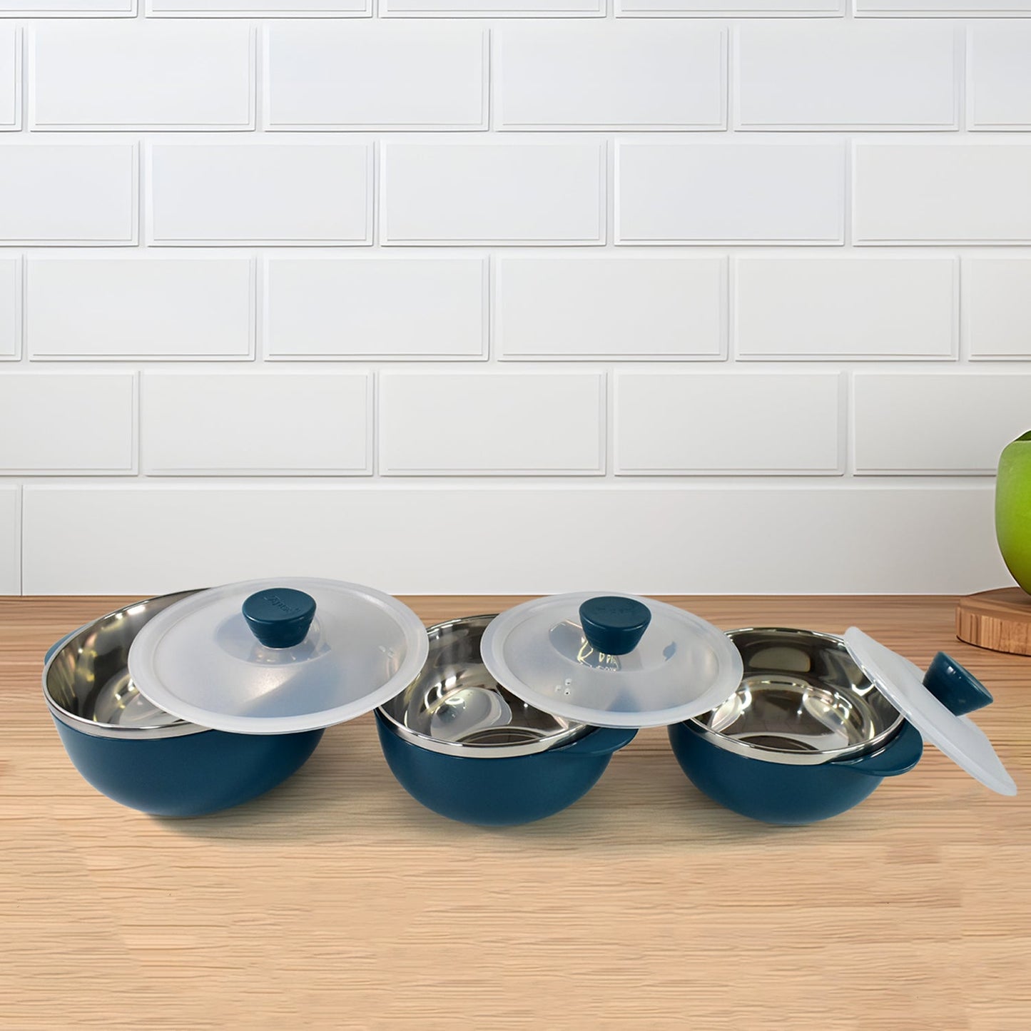 Apex Microwave-Safe Serving Bowl 3 Pcs Set (700ml, 1000ml, 1400ml)