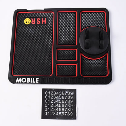 Car Dashboard Mat & Mobile Phone Holder Mount