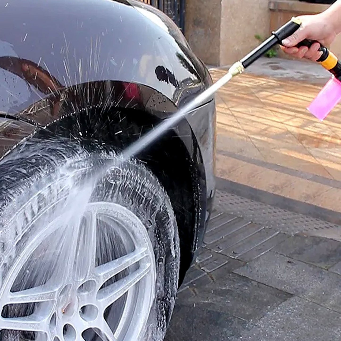 Water Spray Gun for Car Wash & Gardening (Multi-Mode, Brass)