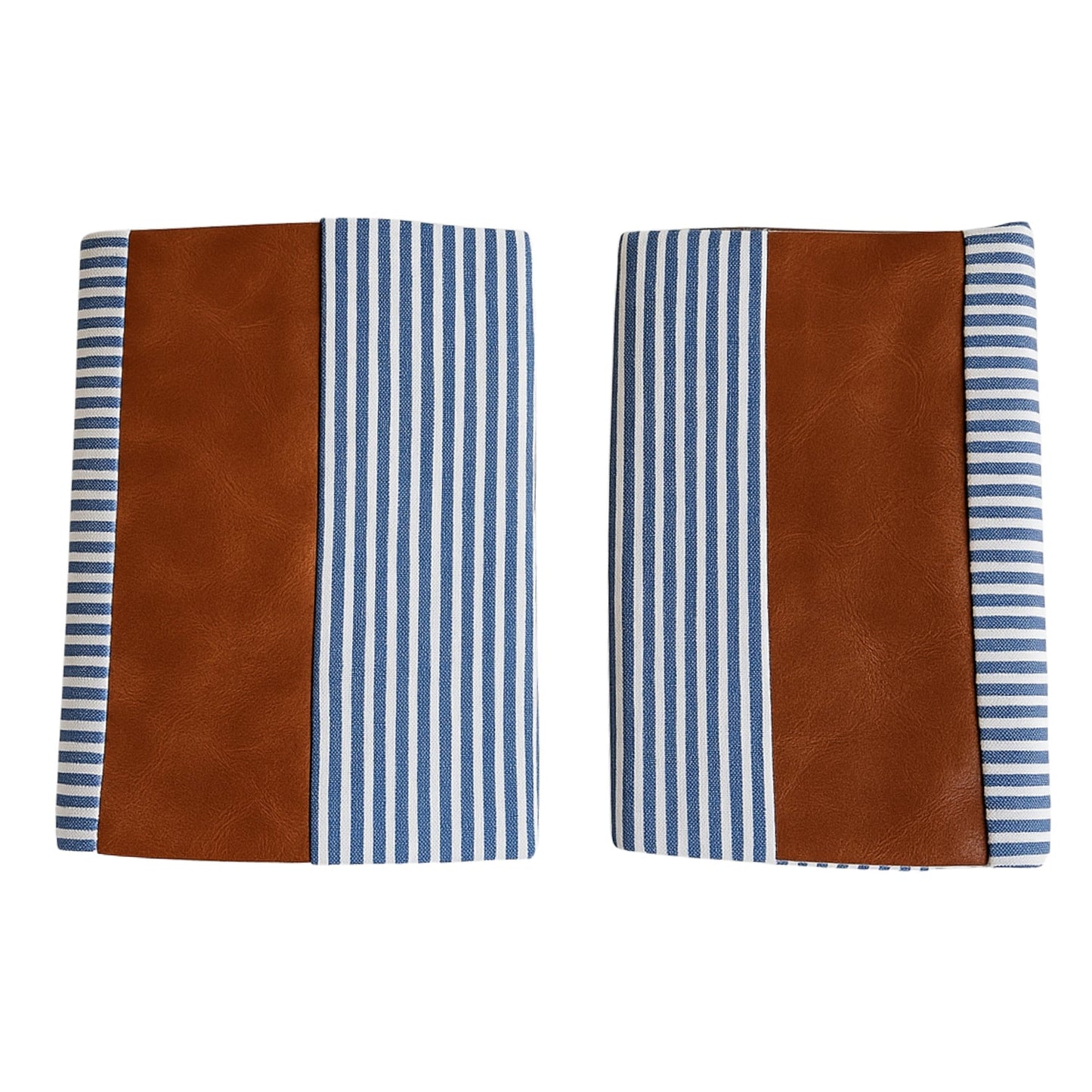 Pillow Covers, leather & cotton Cushion Covers (20 × 20 Inch / 1 Pair / 2 Pc)