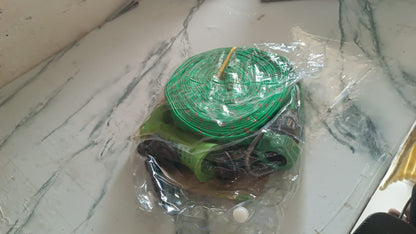 Approx 10 Meter Flexible Garden Water Pipe with High-Pressure Spray Nozzle